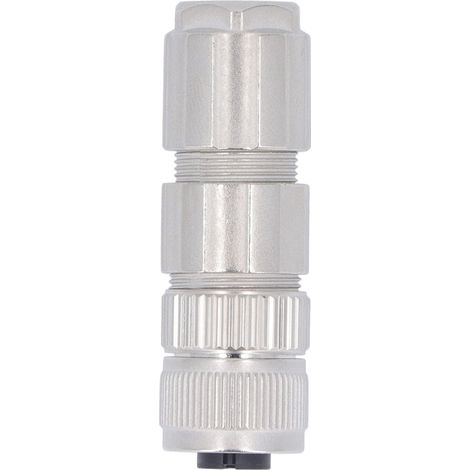 M12-stecker, Gerade Ausführung, 4-polig, Schutzart Ip67, Wasserdicht, Flammhemmend, Luftfahrtqualität, Ac 50 V, Dc 60 V