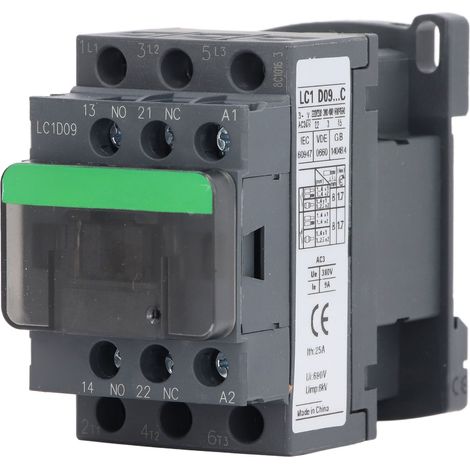 Wechselstromschütz 1ö 1ö 9a 380v, Hochspannungsspule, Motorsteuerung Mit Silberkontakt Lc1d09 220v