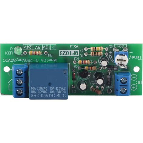 Zeitverzögerungsrelaismodul, Verzögerungsschalter, Hochpräzise Elektronisches Gerät Qf1023-a-10m, 0-10 Minuten, Dc5v