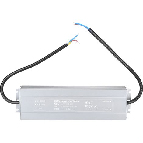 Ultradünnes Netzteil Hruw-100w-12v, Wasserdichter Led-treibertransformator (schutzart Ip67), 100–240 V Ac