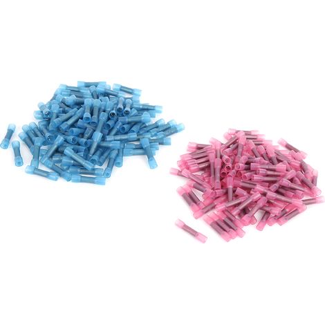 Einziehbarer Kabelschutz, Crimpverbinder, Doppelwandiges, Wasserdichtes Stoßverbinder-set, 200 Stück