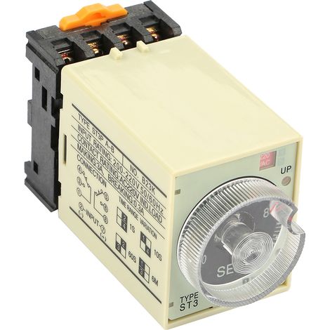 St3pa-b 0-10s Einschaltverzögerungs-timer-relais-taster Mit 220v Ac-sockel