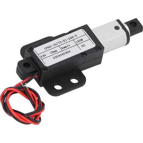 Elektrischer Mini-linearantrieb, 15 Mm Hub, 150 N Schubkraft, 4 Mm/s Geschwindigkeit, Kleiner Verfahrweg Mit Endschalter, 24 V Dc