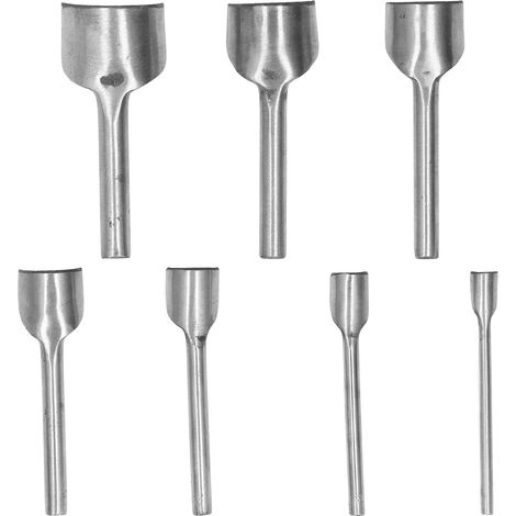 Halbrundstanze Typ C, Werkzeug Zum Stanzen Von Riemenenden Für Die Ledergürtelherstellung, 10–40 Mm, 7 Stück