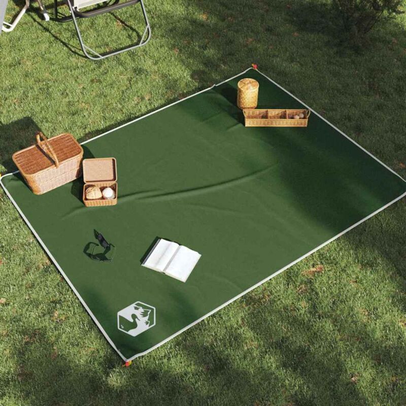 Picknickdecke Mit Grünen Heringen, 205 X 155 Cm