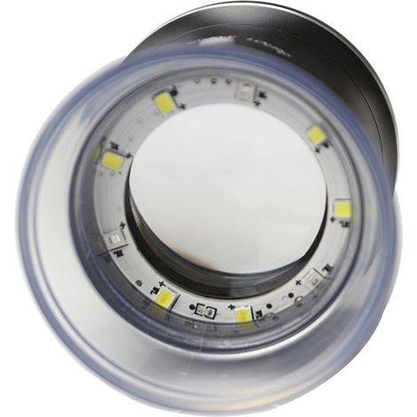 30-fache Led-beleuchtungslupe Mit 6 Weißen Uv-lampen, Wiederaufladbar, Austauschbares Fadenkreuz Für Leiterplatten, Schmuck, Münzen, Briefmarken, Antike Textilgemälde, Inklusive Reißverschlusstasche
