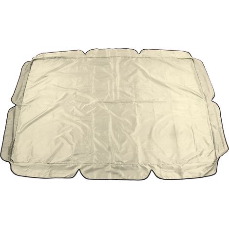Schaukelüberdachung Aus 600d Silberbeschichtetem Oxford-gewebe, Wasserdicht, Beige