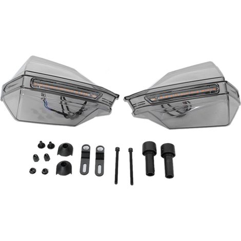 Universeller Motorrad-windschutz, Led-windabweiser, Blaues Und Gelbes Licht