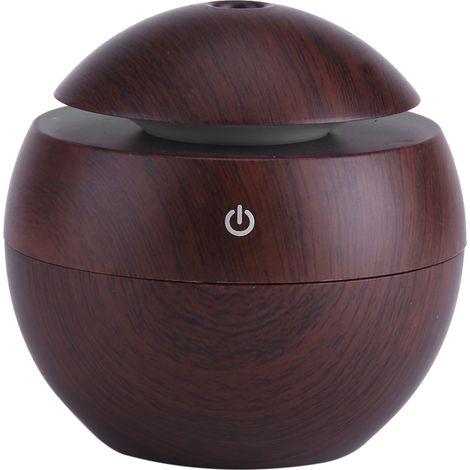 Usb Essential Led Touch Aroma Ultraschall Luftbefeuchter Mit Öldiffusor Und Luftreiniger Braun