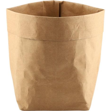 Wiederverwendbare, Waschbare Kraftpapiertüte Für Blumentöpfe, Diy-aufbewahrungstasche, Waschbarer Kraft-gartenblumenkorb, Wäschekorb, Obst-, Kleider- Und Spielzeugaufbewahrungstasche - Braun (252540)