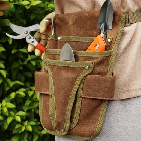 Robuste Gürteltasche Für Gartengeräte Für Damen Und Herren – Strapazierfähige Nylon-hüfttasche Mit Mehreren Fächern Und Verstellbarem Gurt, Werkzeugorganizer Für Gärtner Und Klempner