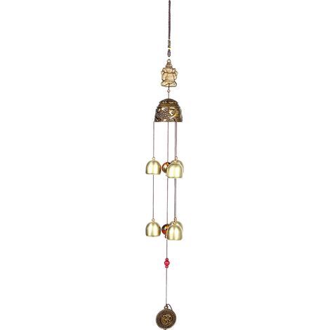 Feng-shui-glücksbringer Zum Aufhängen, Bunte Glöckchen, Windspiele, Chinesische Wohndekoration (blätter)