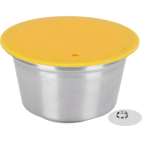 Wiederverwendbarer, Nachfüllbarer Edelstahl-kaffeekapselfilter Für Dolce Gusto Kaffeemaschine (gelb)