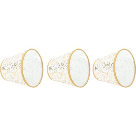 Stofflampenschirm, Sanftes Licht, Moderner Stofflampenschirm, Elegante Clip-befestigung, Schnelle Wärmeableitung Für E14-glühbirnen-kronleuchter (gold)