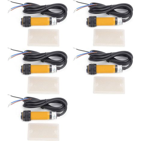 Jyio – Reflektierender Fotoelektrischer Schaltersensor, 5 Paare, Npn, Normalerweise Offen, 6–36 V Dc, 300 Ma