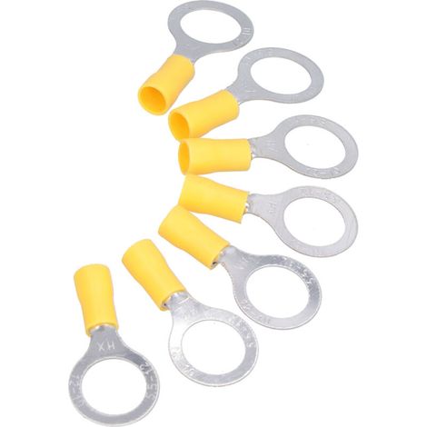25-teiliges Ringkabelschuh-crimpverbinder-zubehörset Rv5-12, Gelb