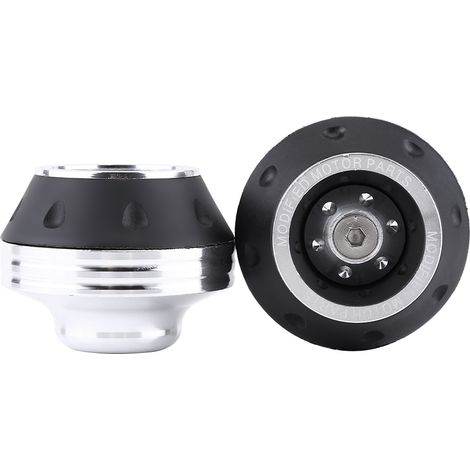 Cnc-gefräster Aluminium-vorderradgabelrahmen, Motorrad-, Roller-, Moped-sturzschutz, Silber
