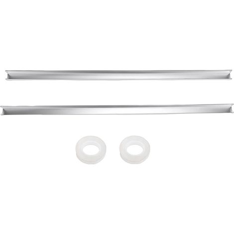 Schubladenabdeckung Aus Edelstahl 304, Aufsteckbarer Türkantenschutz Für 19 Mm Dicke Türen Und Schubladen, 2 Stück, 58,4 Cm