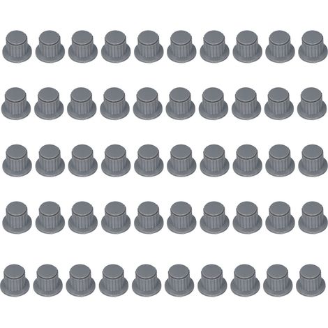 Potentiometerknopfkappen, 50 Stück, Glatte Oberfläche, Gratfrei, Rostfrei, Korrosionsbeständig Wh118 2w 20s