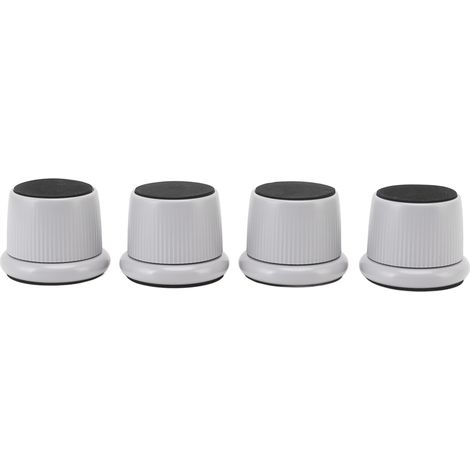 Höhenverstellbare Möbelfüße, 4 Stück, Verschleißfeste, Rutschfeste Pads Für Kaffeemaschine Und Sofa, Grau
