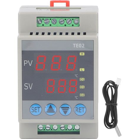 Temperaturregler, Digitaler Temperaturschalter -50 Bis 120 °c, 24 V Dc Zum Heizen Und Kühlen