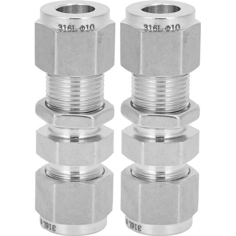 Doppelklemmringverbinder Aus Edelstahl 316, 2 Stück, Kompressionsverteiler, Zubehör 10