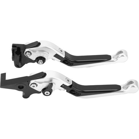 Paar Cnc-gefräste Brems- Und Kupplungshebel Aus Aluminiumlegierung Für Motorräder, Ersatz Für Pcx 125/150 (trommelbremsversion), Ganzjährig Einsetzbar, Silber