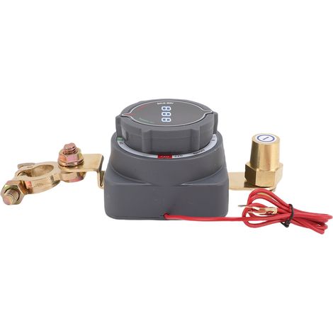 Batterietrennschalter Mit Voltmeter, Hauptstromtrennschalter Für Auto, Boot, Wohnmobil, Lkw