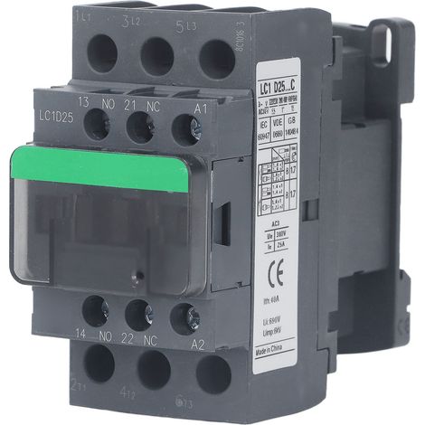 Wechselstrom-schütz 1ö 1ö 25a 380v, Hochspannungsspule, Silberkontakt, Motorsteuerung Lc1d25