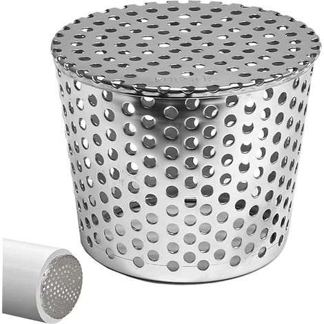 Dachrinnenschutzgitter Aus Edelstahl 304, Konischer Filter (90–110 Mm) Mit 5-mm-löchern, Laubschutz Für Dachrinnen In Garten, Hof Und Garage