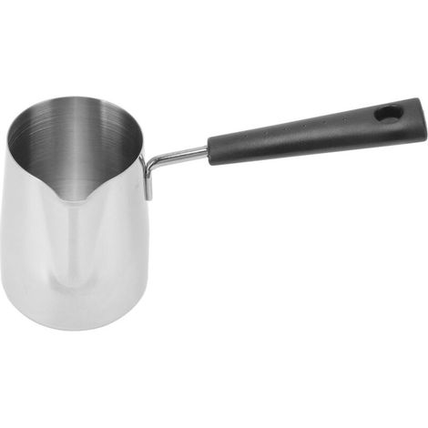 Kaffeemaschinen Langgriff-kaffeetassen Kaffeekanne Zum Aufbrühen Von Milch Oder Kleiner Und Leichter Edelstahl-launcher, Geeignet Für Den Heimgebrauch (350 Ml).