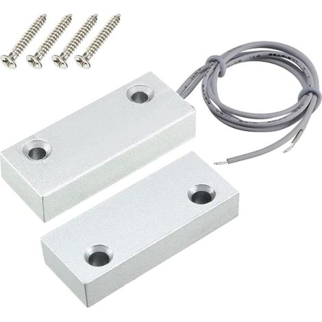 Haussicherheits-rolltorkontakt 0-100v/0,5a Magnetischer Reed-schalter Mit 2 Drähten Für Nahmagnet - Verbindungsstromkreis, Fernmagnet - Unterbrechungsstromkreis, Mc-51