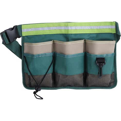 Gartengerätetasche Mit Mehreren Fächern, Hängeorganizer Mit Verstellbarem Gürtel, Gartenzubehör
