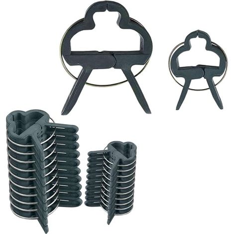 100 Pflanzenclips, Rankenstützen, Gartenclips Zum Schutz Von Gemüse (60 Kleine, 40 Große)
