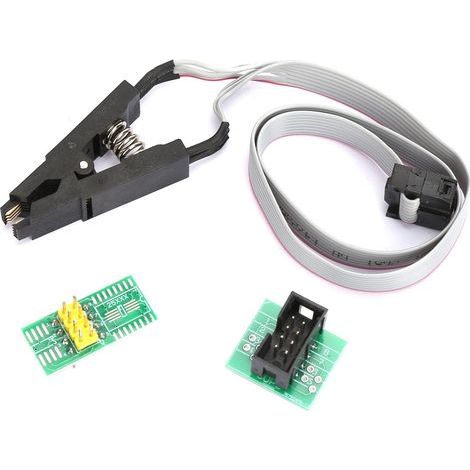Soic8/sop8 Flash-chip-ic-testclip, Zeitsparend, Sop8-dip8-adapterverbindung, Soic 8/sop8-clip-adapter, Für 25 Chips