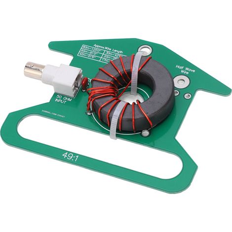 49:1 Symmetrisch-unsymmetrischer Leiterplatten-transformator-balun Mit Frei Abstimmbarer Kurzwellenantenne (5-35 Mhz)