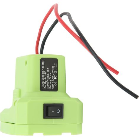 14awg Akku-adapter-konverter-stromanschluss Mit Schalter Für Ryobi P108 P107 P102 P103