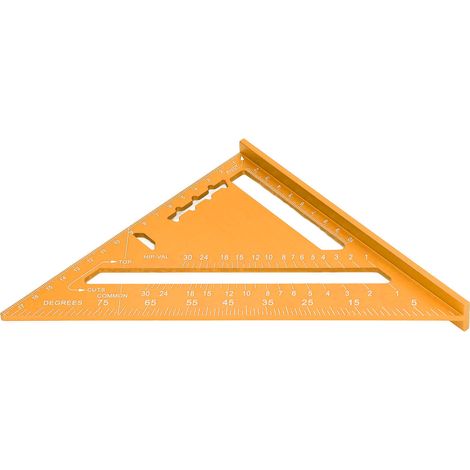 Dreieck Für Holzbearbeitung, Elektrophoretische Lackierung Auf Aluminiumlegierung, Transparente Skala, Quadratisches Gold Für Schreinerarbeiten