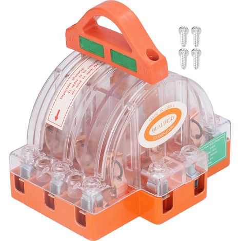 Dreipoliger Messerschalter, Schutz Vor Stromschlag, Sicherer Kontakt, 63 A Ac 380 V, Sicherheits-led-anzeige Für Generatoren