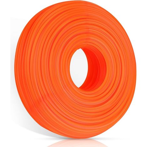 Universelle Ersatz-nylon-trimmerschnur Für Freischneider Und Trimmer – 2,4 Mm X 75 M – Quadratisch – Für Freischneider Und Trimmer