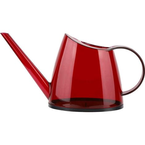 Gießkanne Mit Langem Ausguss, 1,2 L, Topfsprenger, Kleine Transparente Gießkanne In Bonbonfarben Für Zuhause, Topfbonsai, Gartenblumen (rot)