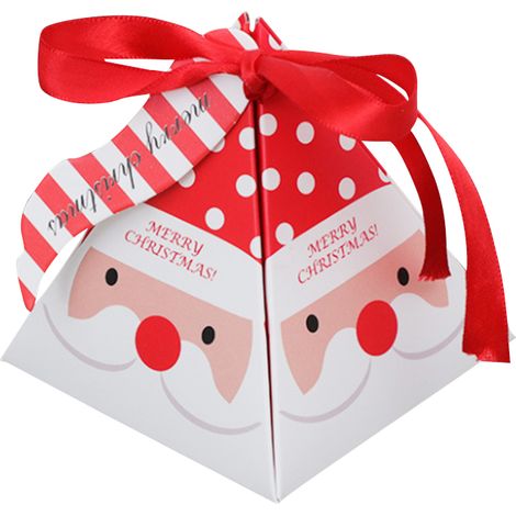 10-teilige Weihnachtssüßigkeiten-verpackungsbox, Hübsche, Robuste Rote Geschenkverpackungsboxen Für Feste, Feiertage Und Neujahr (180702wy01-1)