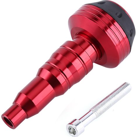 Cnc-gefräster Auspuffrahmen Aus Aluminiumlegierung, Sturzschutz-slider, Rote Sturzschutzkappe