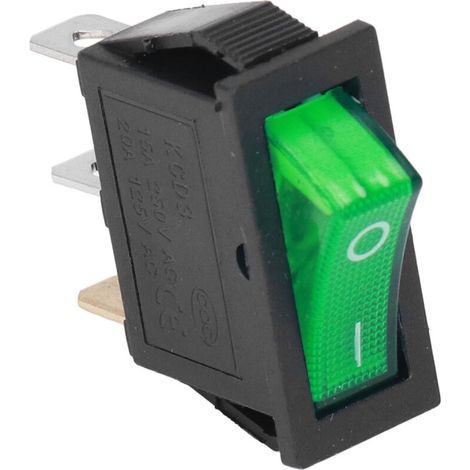 3-poliger, 2-positionen, 125/250 V Abs-wippschaltersatz Für Machinegreen