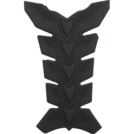 Motorrad-3d-gel-tankpad Mit Fischgrätenmuster, Schutzaufkleber, Dekor, Schwarz