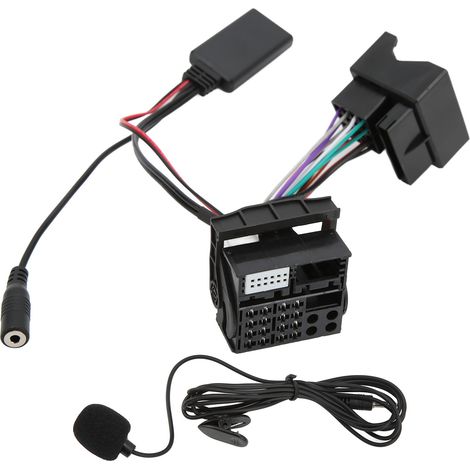 12-poliger Bluetooth 5.0 Aux-audiokabeladapter Mit Mikrofon Und Freisprecheinrichtung Als Ersatz Für Peugeot 207, 307, 407 Und 308