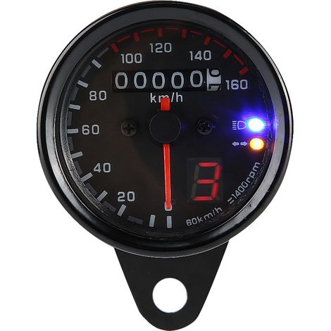 Dc12v Universal Motorrad Atv Led-hintergrundbeleuchtung Kilometerzähler Tachometer Kilometerzähler Anzeige