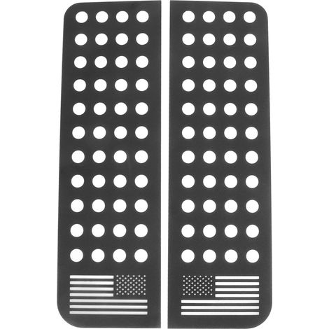 Stück Heckscheibenaufkleber Aus Aluminiumlegierung, Glasverkleidungs-zierstreifen, Ersatz Für Jeep Wrangler Jk Unlimited 2007-2017