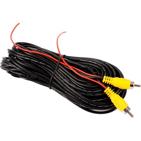15 M Langes Av-kabel (rca Auf Rca Stecker Auf Stecker) Für Auto-rückfahrkamera, Dvd-player, Cd-player, Tv-box