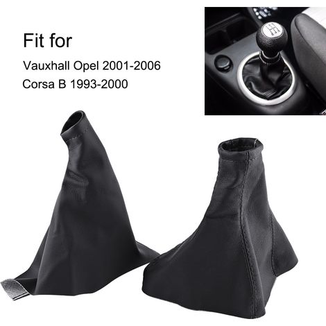 Schaltknaufmanschette Aus Leder Für Vauxhall Opel 01-06 Corsa B 93-00